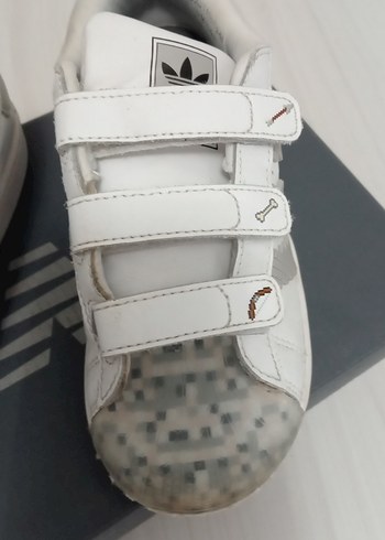 adidas Beyaz Erkek Çocuk Cırt Cırtlı Spor Ayakkabı - Görsel 6