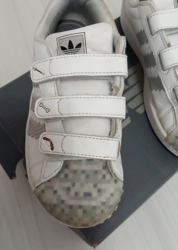 adidas Beyaz Erkek Çocuk Cırt Cırtlı Spor Ayakkabı - Görsel 5