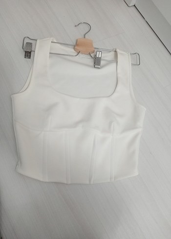 network Beyaz Kolsuz Mini Bustiyer - Görsel 4