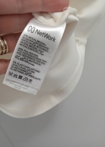 network Beyaz Kolsuz Mini Bustiyer - Görsel 5