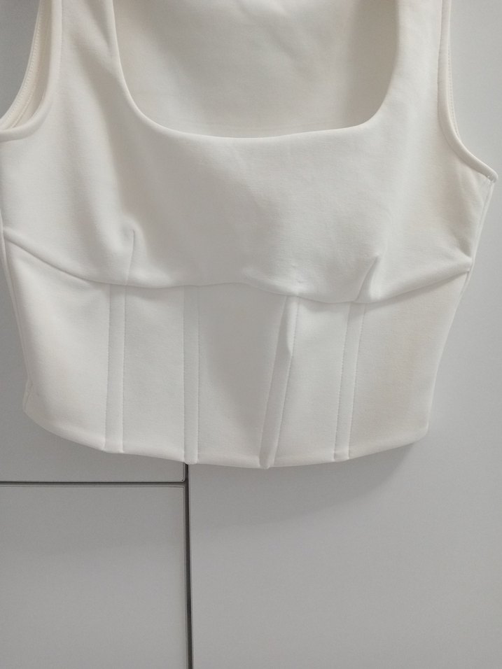 network Beyaz Kolsuz Mini Bustiyer - Görsel 2