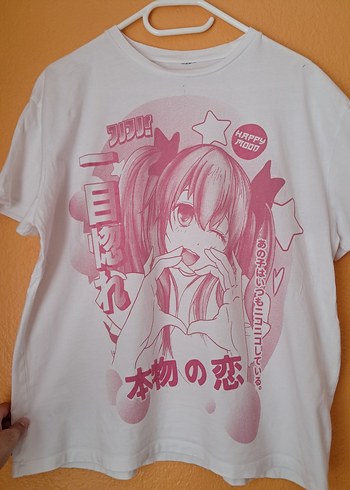 Kızlar için Pembe Baskılı Streetwear Tişört - Görsel 9