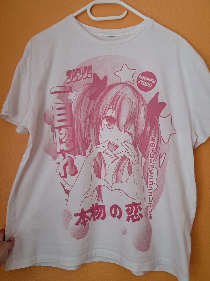 Kızlar için Pembe Baskılı Streetwear Tişört - Görsel 4