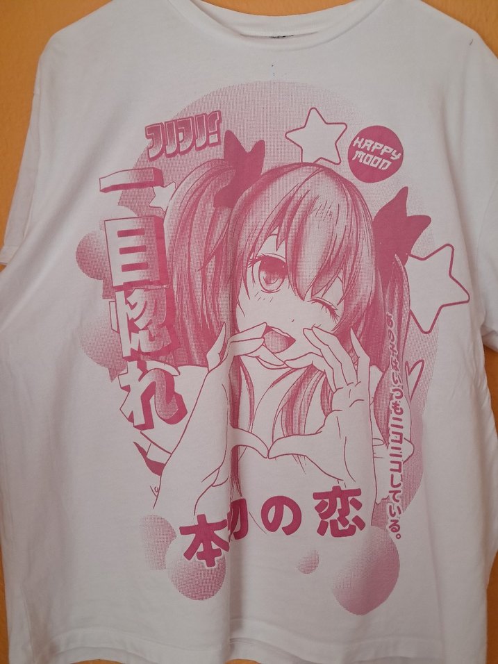 Kızlar için Pembe Baskılı Streetwear Tişört - Görsel 3