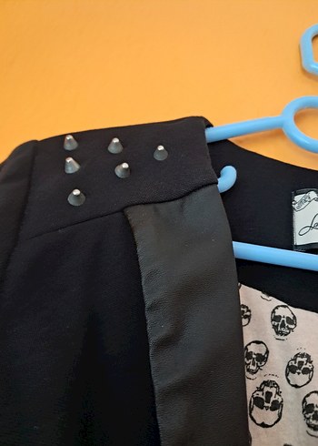 Gotik çivili blazer kadın ceketi - Görsel 11