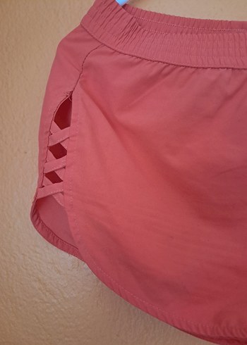 Kadın Kırmızı Mini Spor Şort deniz sort - Görsel 8