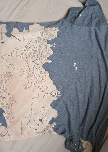 game of thrones haritası  detaylı tişört - Görsel 7
