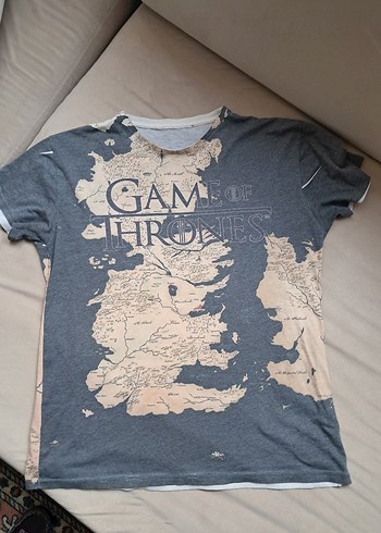 game of thrones haritası  detaylı tişört - Görsel 2