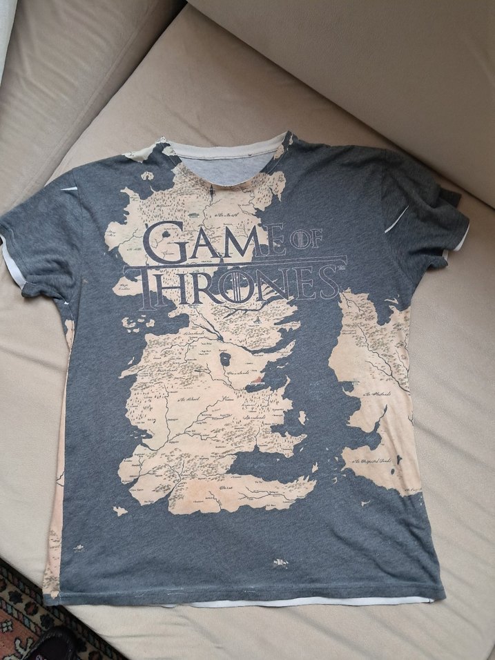 game of thrones haritası  detaylı tişört - Görsel 2