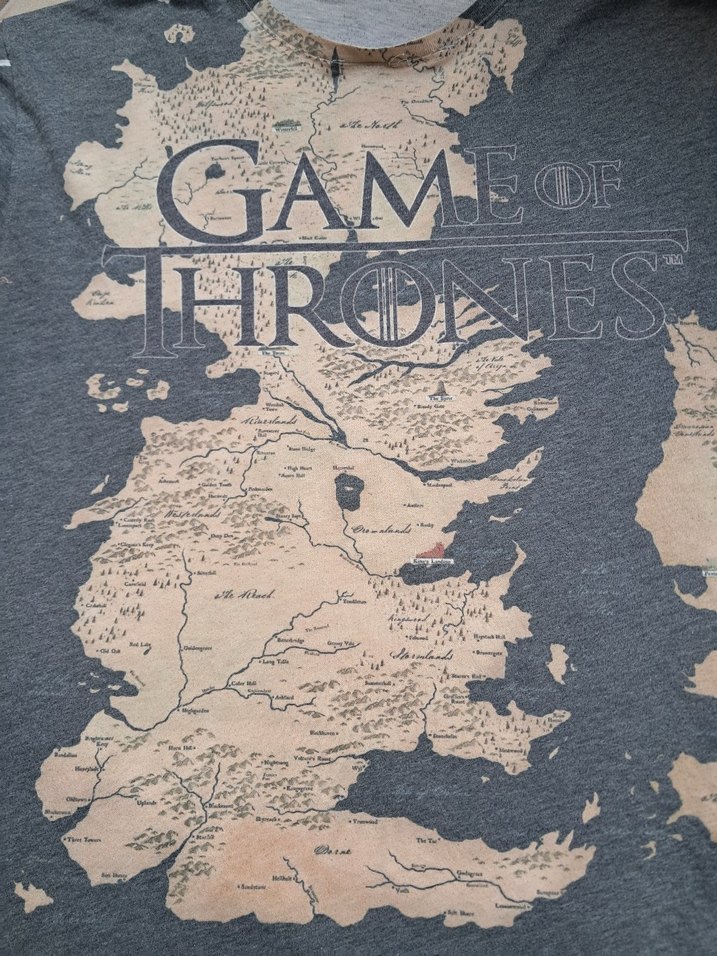 game of thrones haritası  detaylı tişört - Görsel 4