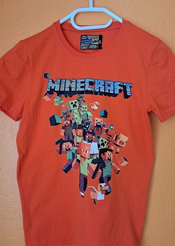 Minecraft baskılı tişört M/L beden - Görsel 4
