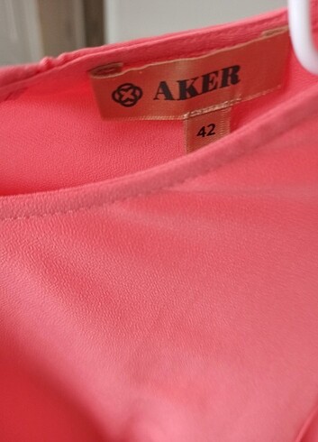 xl Beden pembe Renk Aker elbise