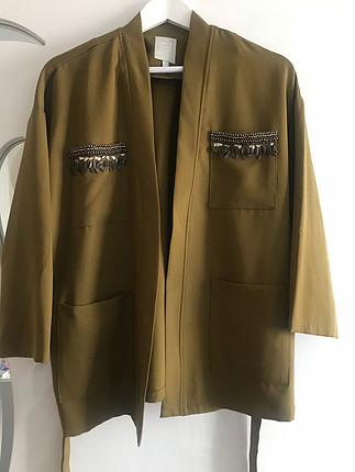 Twist kimono şeklinde ceket
