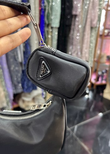 Beden siyah Renk Prada Siyah Deri Kadın Çanta