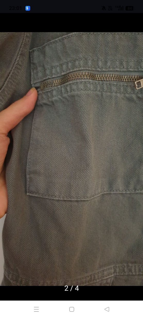 Jean koti Kısa Denim Tulum - Görsel 3