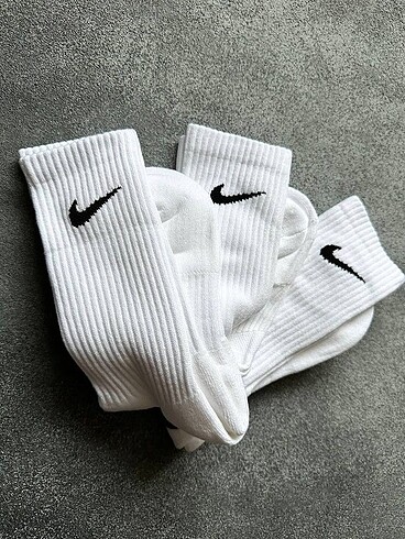 3?lü Nike Beyaz Çorap