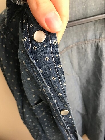 m Beden lacivert Renk Denim gömlek