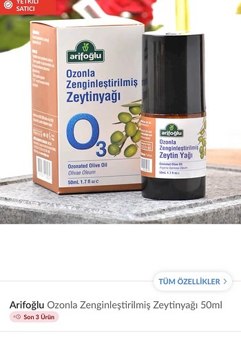 Arifoğlu Ozonla Zenginleştirilmiş Zeytinyağı 50ml - Görsel 4