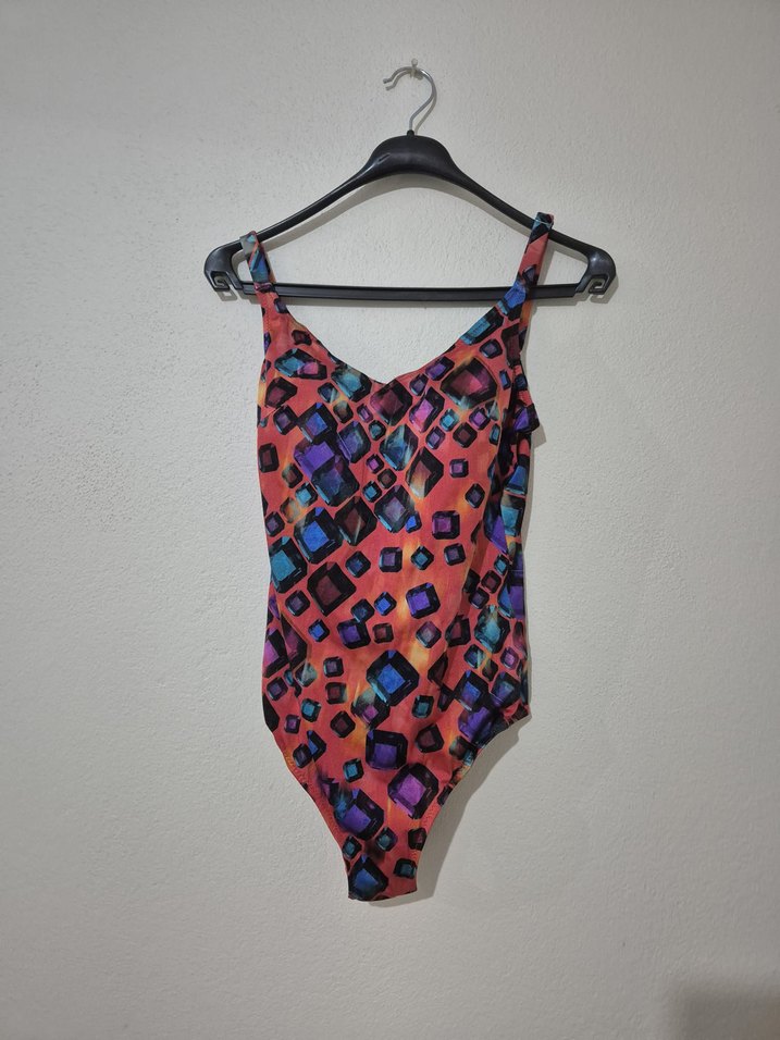 Kadın Çok Renkli Desenli Mini Mayo - Görsel 3