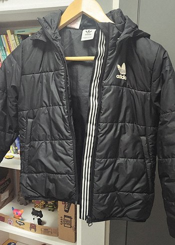 Adidas Siyah Kapusonlu Sisme Ceket