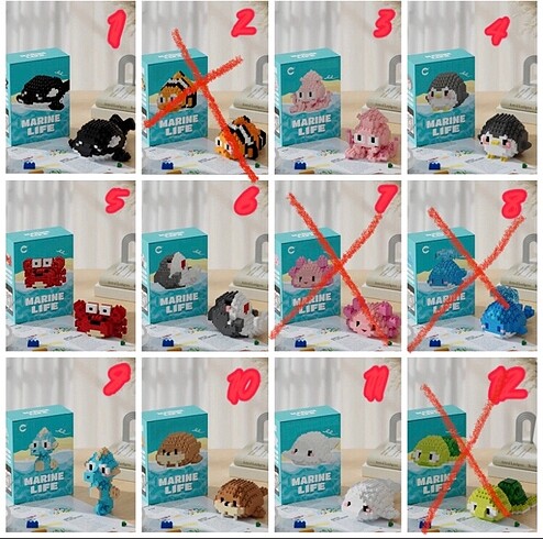 OKYANUS CANLILARI LEGO BRİCKS