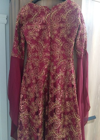 Bordo İşlemeli bindallı - Görsel 2