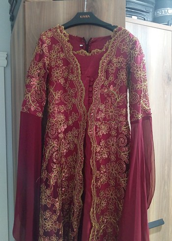 Bordo İşlemeli bindallı - Görsel 4