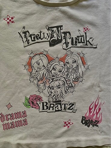 Defacto Bratz Baskılı Crop