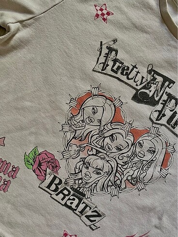 l Beden Bratz Baskılı Crop