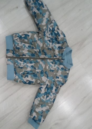 Erkek Çocuk Kamuflaj Desenli Fermuarlı Mont - Görsel 5