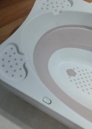 Katlanabilir Pembe Bebek Küveti ve Sepet Seti - Görsel 5