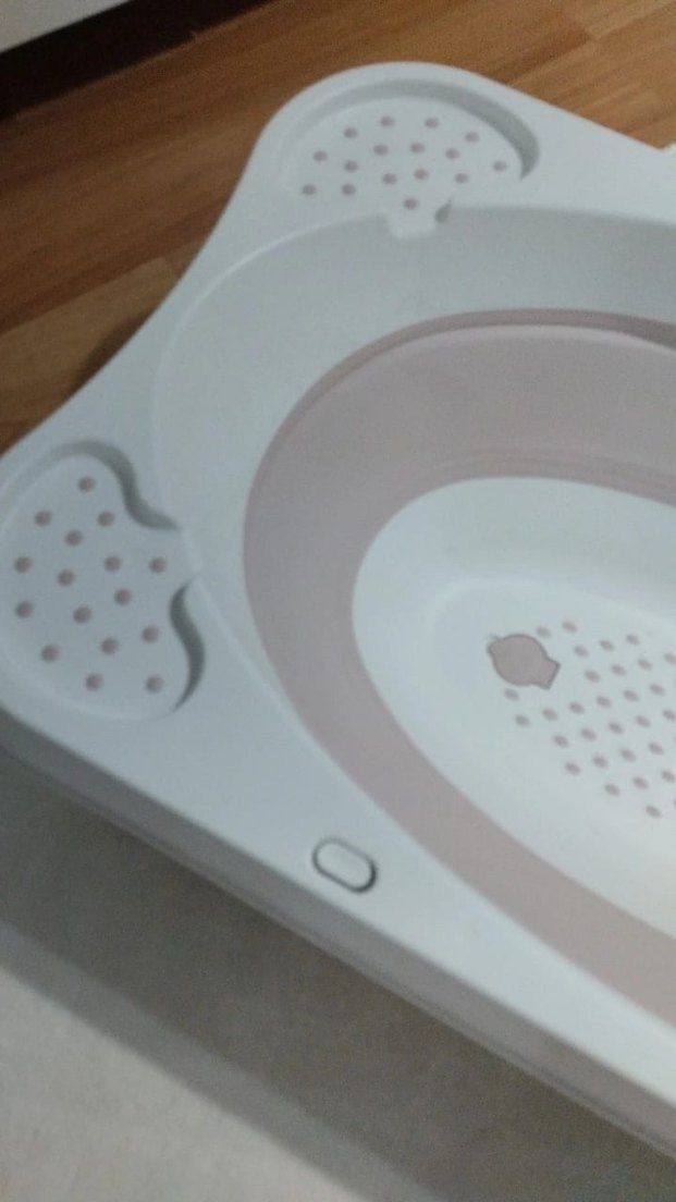 Katlanabilir Pembe Bebek Küveti ve Sepet Seti - Görsel 5