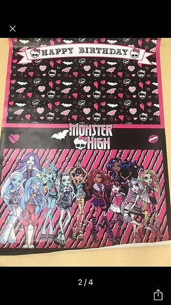  Monster high doğum günü afiş