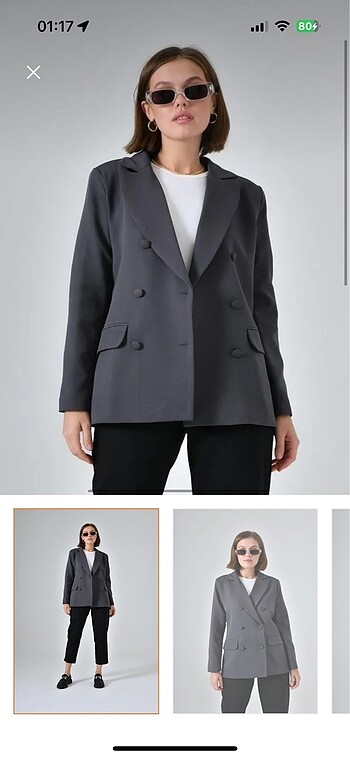Gri blazer