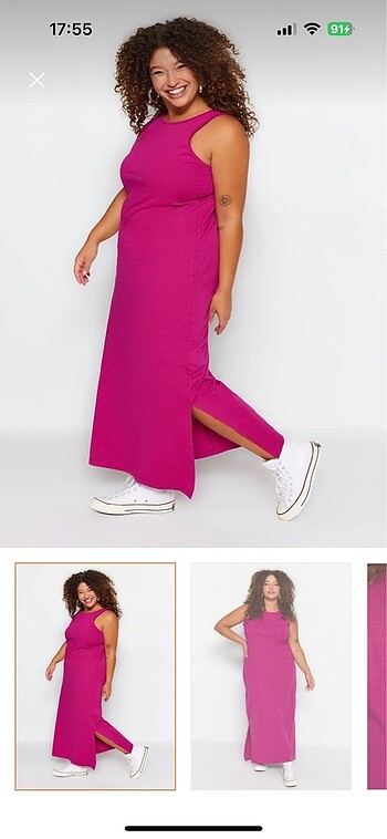Pembe elbise
