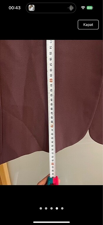 46 Beden kahverengi Renk Acı kahve ceket