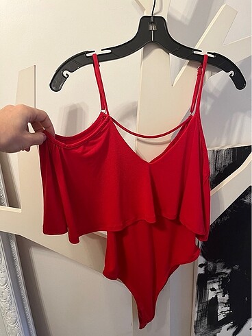 Kikiriki kırmızı body top bluz