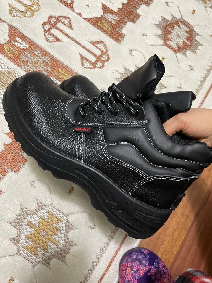 Erkek Siyah Bağcıklı Kauçuk Bot - Görsel 2