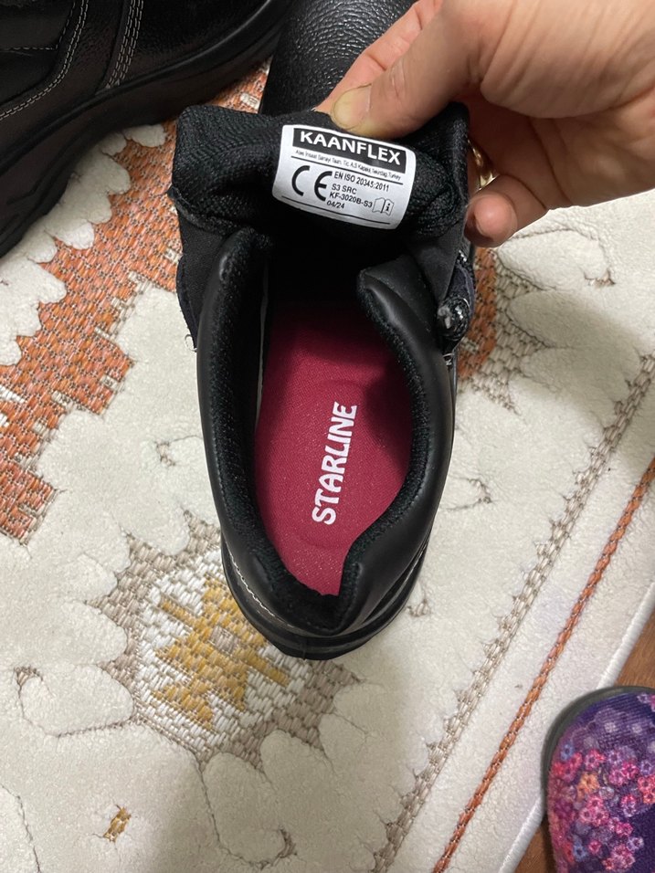 Erkek Siyah Bağcıklı Kauçuk Bot - Görsel 4