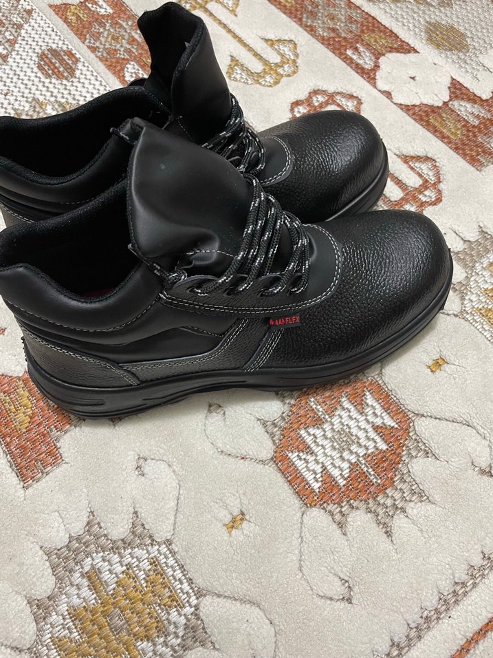 Erkek Siyah Bağcıklı Kauçuk Bot - Görsel 5