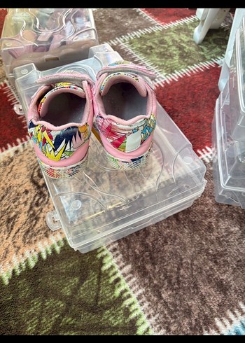 Kız Çocuk Pembe Renkli Spor Ayakkabı - Görsel 3