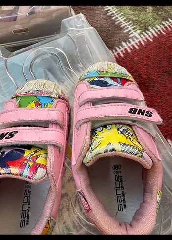 Kız Çocuk Pembe Renkli Spor Ayakkabı - Görsel 4