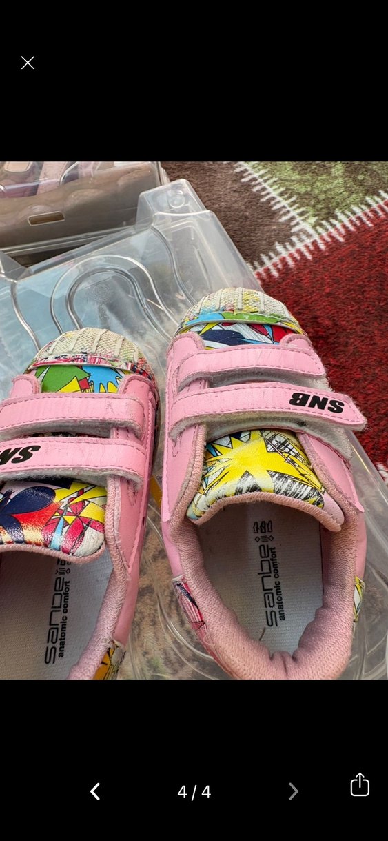 Kız Çocuk Pembe Renkli Spor Ayakkabı - Görsel 4