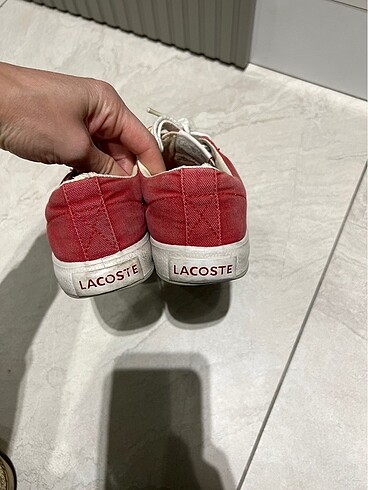 37 Beden kırmızı Renk Lacoste sneaker