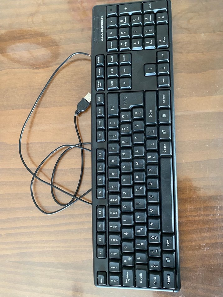 Hadron F klavye Siyah Kablolu Standart Klavye - Görsel 2