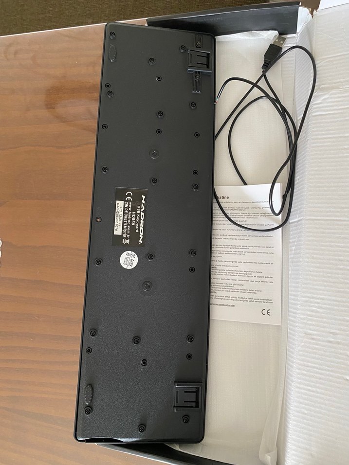 Hadron F klavye Siyah Kablolu Standart Klavye - Görsel 3