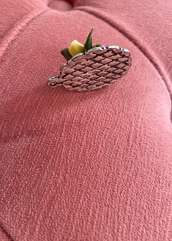 Pembe Çiçekli Boncuklu Bohem Kolye Ucu - Görsel 3