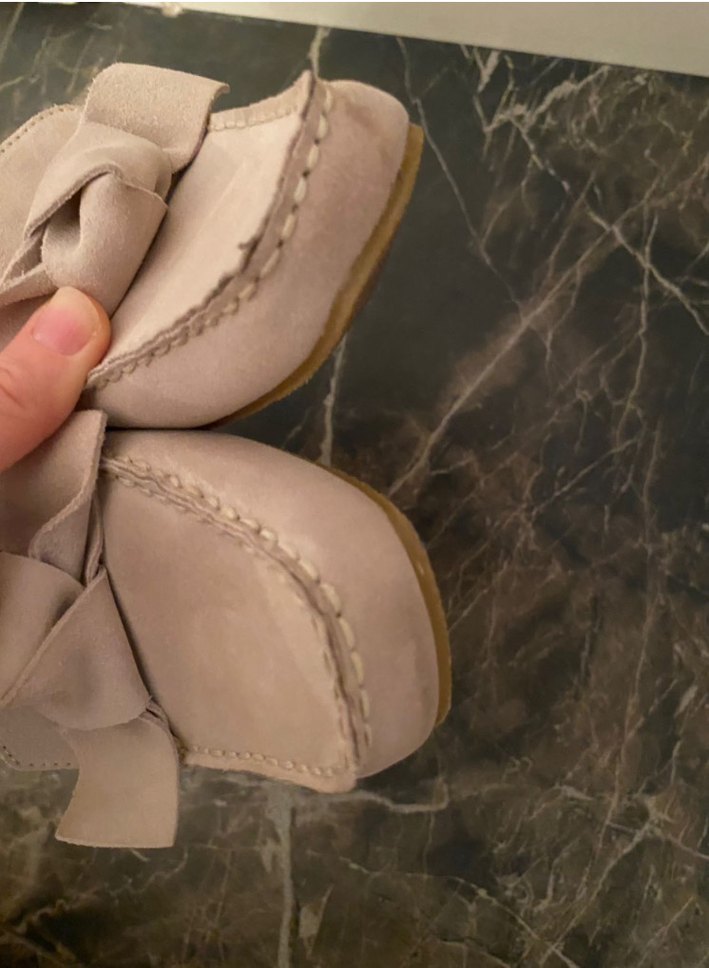 Zara Bej Süet Kadın Topuklu Babet - Görsel 4