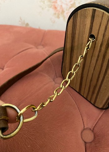 Kahverengi Deri Kadın Çanta - Görsel 6