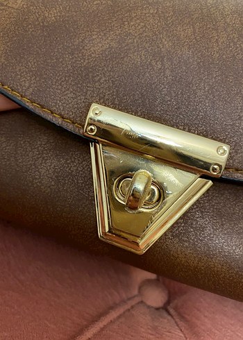 Kahverengi Deri Kadın Çanta - Görsel 5